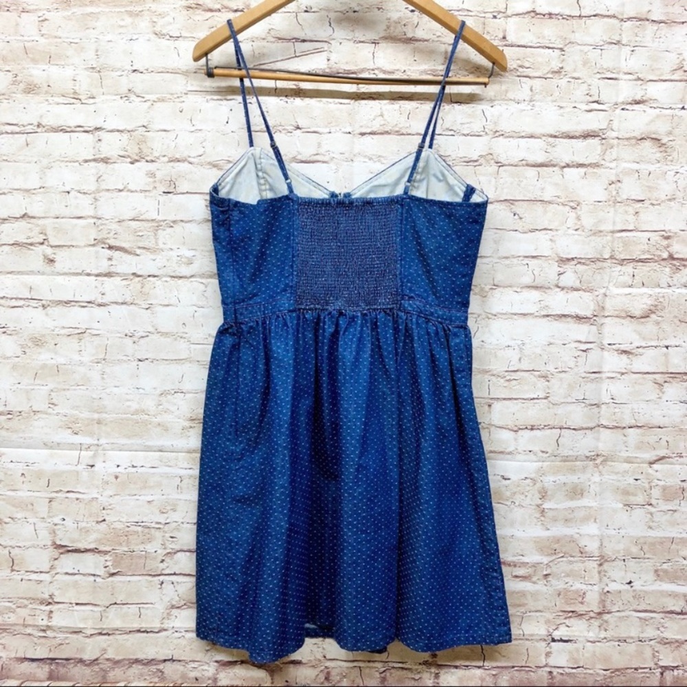 🔴SOLD Free People Dress Dots Bustier Spaghetti - Picture 6 of 8